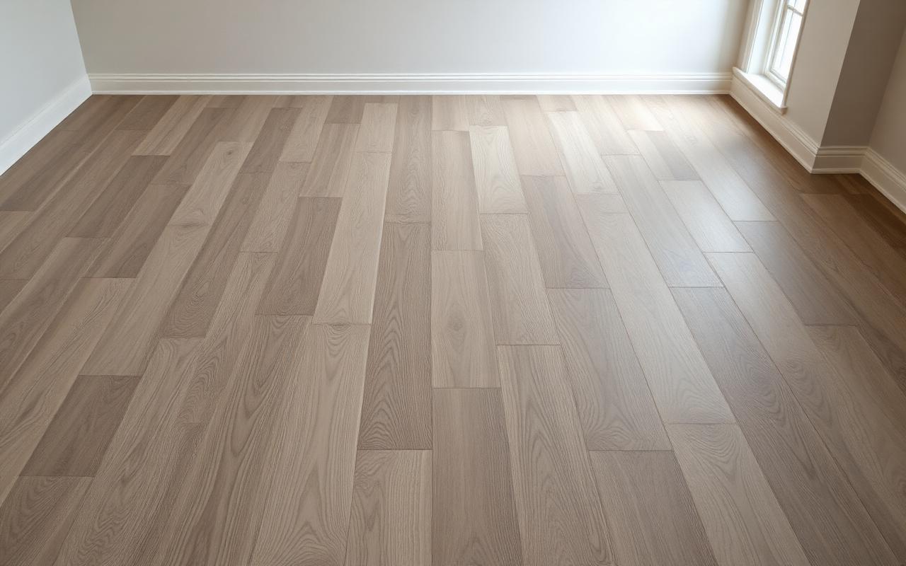 Luxury vinyl plank flooring being installed